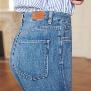Sézane 1958 The Mom Jeans Mid-Blue Size 27
